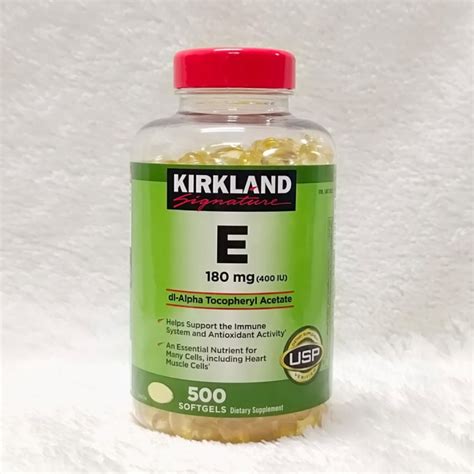 Kirkland Vitamin E Mg Iu Softgels Lazada Indonesia