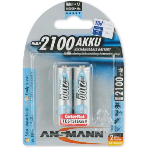 Ansmann Pile Rechargeable Nimh Maxe Mignon Aa 2100 Mah