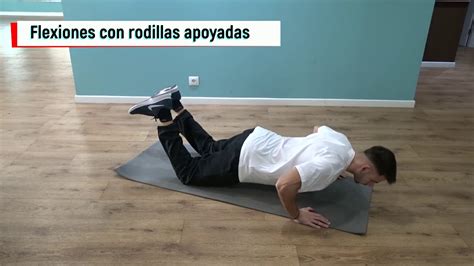 Flexiones Rodillas Apoyadas Youtube