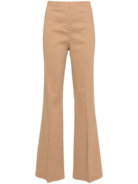 Pinko High Waist Straight Leg Trousers Farfetch