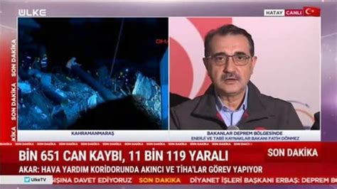 Bakan Dönmez den son dakika deprem açıklaması Video 7