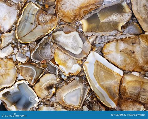 Geode Rock Pattern With Quartz Stock Image Image Of Quartz