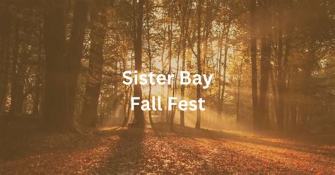 Sister Bay Fall Fest 2024 - Hello Door County