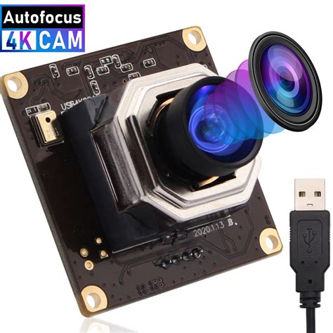 ELP Autofocus 4K USB Webcam Module HD 3840x2160 CMOS Sony IMX415 Mini ...