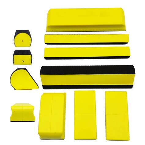 Volsive Pcs Hand Sanding Block Set Rectangle Handheld Sanding Pad