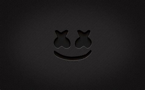 Download wallpapers Marshmello carbon logo, 4k, Christopher Comstock ...