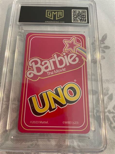 Barbie Margot Robbie 2023 Mattel Uno 1 Blue Barbie Playing Card Graded 10 Lk Ebay