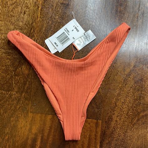 L Space Swim Nwt Lspace Pointelle Ribbed Cabana Bikini Bottom S