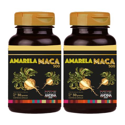 Maca Peruana Amarela Em Capsulas Pura Caps Direto Dos