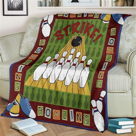 Bowling Sherpa Fleece Blanket Design Trend