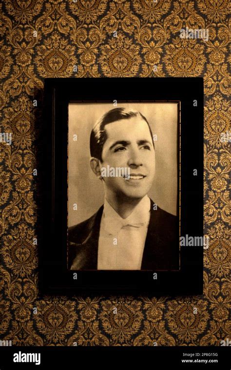 A Portrait Of Carlos Gardel Is Seen In Buenos Aires Friday Feb