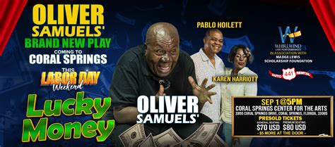 Oliver Samuels In Lucky Money Coral Springs Center For The Arts