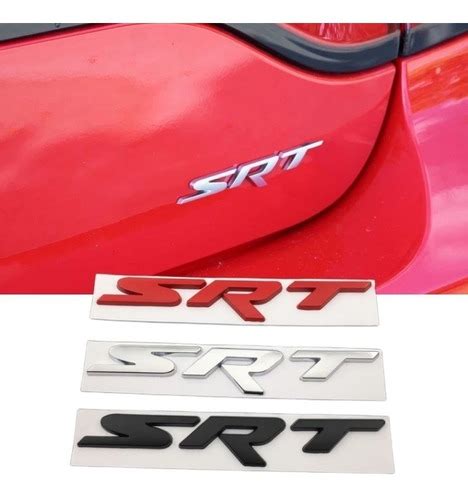 Emblema Srt Rojo Dodge Challenger Charger Cherokee Meses Sin