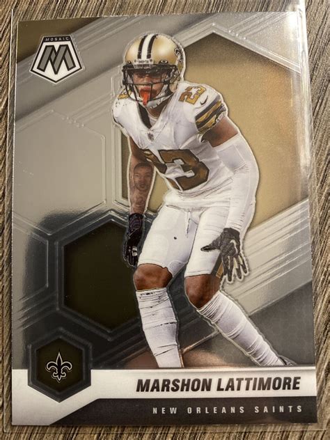 2021 Panini Mosaic Chrome Base Marshon Lattimore 147 New Orleans