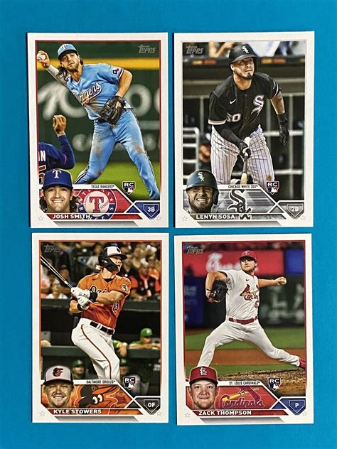 2023 Topps RC Rookie Baseball Card Lot Sosa Thompson Smith Kyle