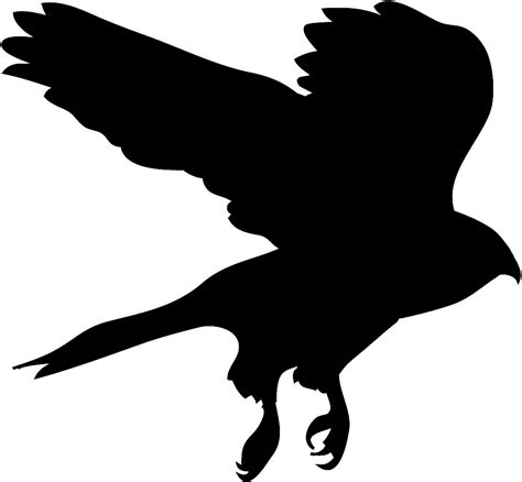 art flying hawk silhouette | Clipart Panda - Free Clipart Images