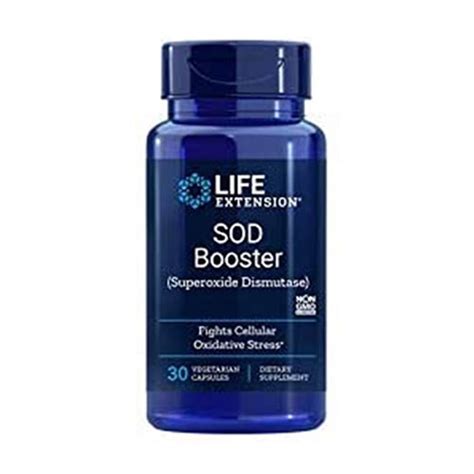 Sod Booster Superoxide Dismutase 30 Vegetarian Capsules By Life Extension