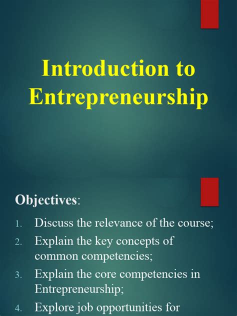 Entrep Week 1 2 Introduction To Entrepreneurship Download Free Pdf Entrepreneurship Business