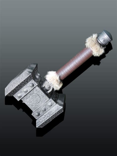 WOW Orgrim Doomhammer Replica 1:1 Thrall Hammer | EpicSwords.com