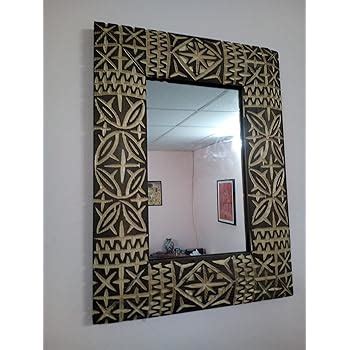 Etnico Arredo Miroir Cadre de Mur en Bois sculpté Maroc 1253 Moroccan