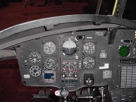 Boeing H-47 Chinook helicopter - the Cockpit.