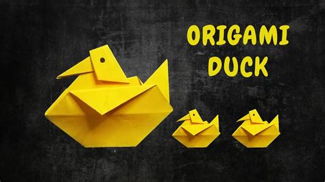 How To Make Origami Duck Easy Paper Origami Creation 簡単折り紙