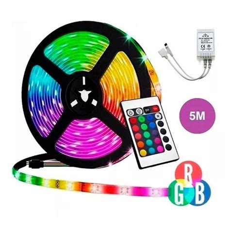 Fita Led 5 Metros Colorida Rgb Controle Remoto Pontofrio