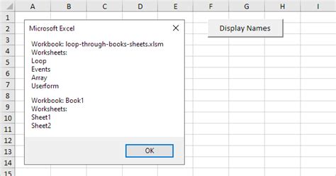 Loop Through Books And Sheets In Excel Vba In Easy Steps Worksheets