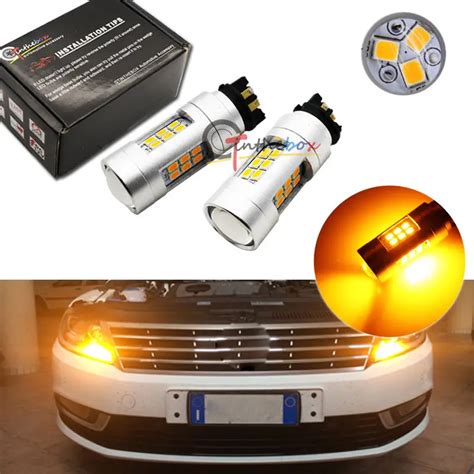 Hi Power Amber Smd Pw W Pwy W Led Bulbs For Audi A A A Q Mk