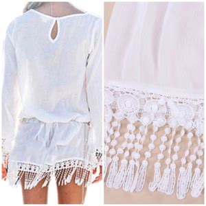 Dresses Summer Fringe Sexy Beach Bikini Sheer Swim Coverup Poshmark