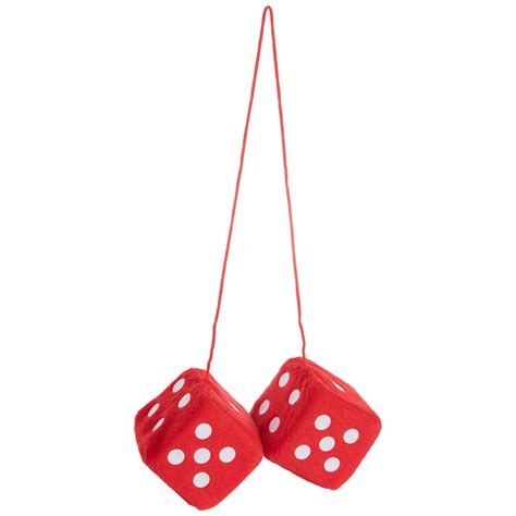 Red Fuzzy Dice Hobby Lobby 2055820