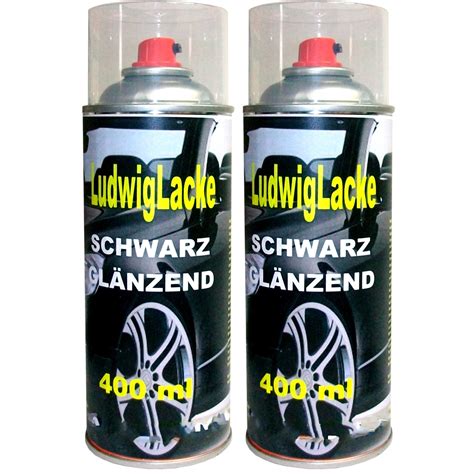 Schwarz Gl Nzend Spraydosen Autolack Lackspray Je Ml Ebay