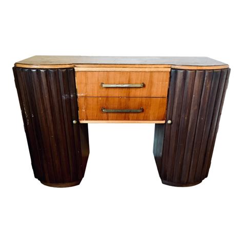 1930s Art Deco Streamline Moderne Walnut Sideboard Bar Chairish