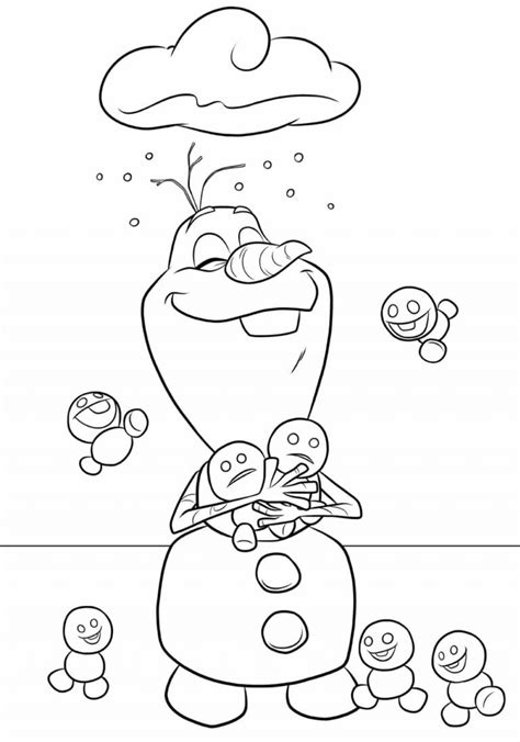 Desenhos Para Colorir De Olaf Como Fazer Em Casa