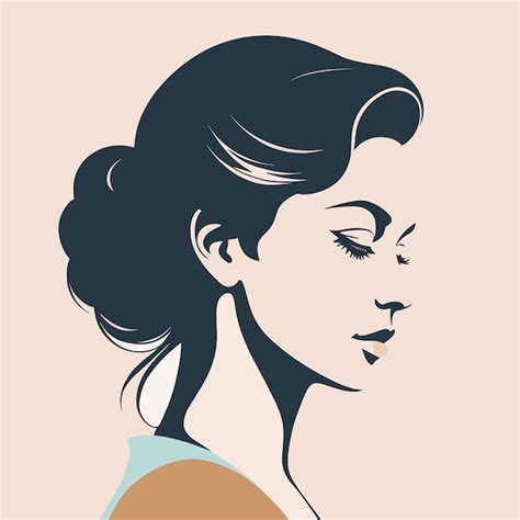 Premium Vector Woman Face Silhouette Profile Vector Illustration