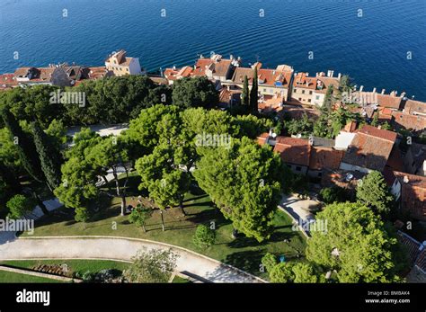 Aerial View Of Istrian Town Rovinj In Croatia Stock Photo Alamy