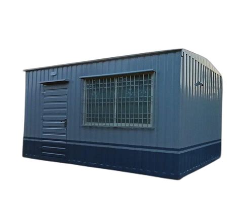 Rectangular Mild Steel Portable Security Cabin For Guard Room At Rs