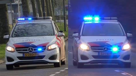 PRIO 1 2x Mercedes B Klasse Politie Helmond Eindhoven Met Spoed Naar