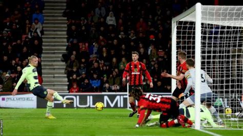 Epl Haaland Back On Target As Manchester City Thrash Bournemouth