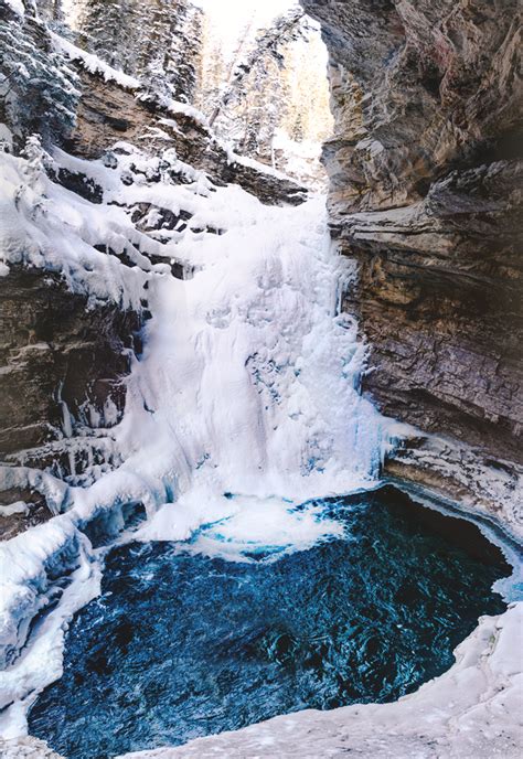 Johnston Canyon Winter Hike Exploring Frozen Waterfalls In Banff