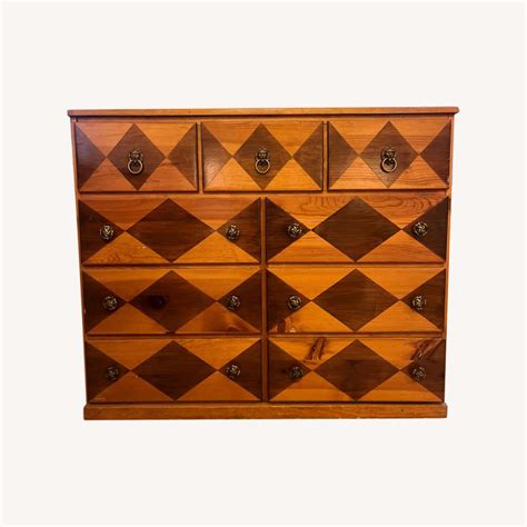 Vintage Wood Dresser with Mid Century Design - AptDeco