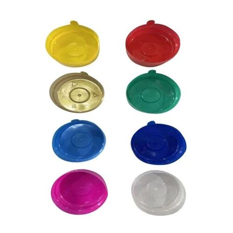 Round Plastic Bottle Caps Packaging Type Packet Color White