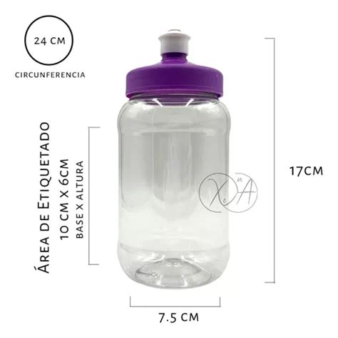 Envase Cilindros Plastico 500 Ml Tapa Chupon Mayoreo X 50 Pz En Venta