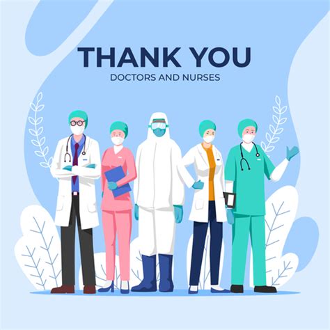 Thank You Doctors And Nurses Vector Free Download