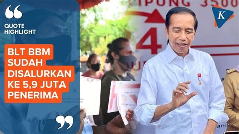 Imbas Kenaikan Harga BBM Jokowi Bergerak Berikan Bantuan Langsung