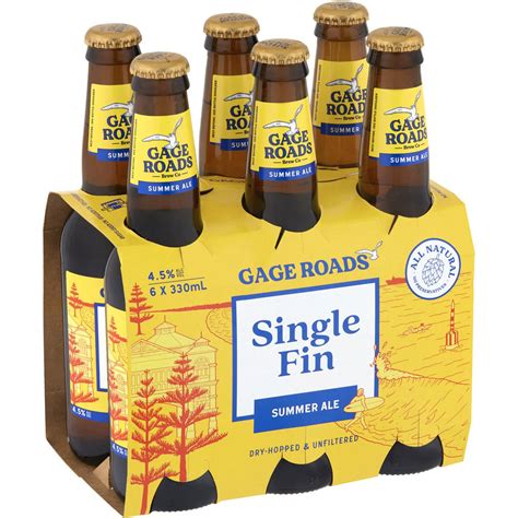 Gage Roads Single Fin Summer Ale Bottles 330ml X 6 Pack Woolworths