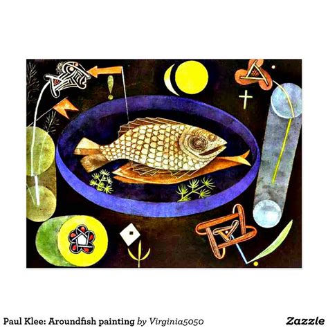 Paul Klee: Aroundfish painting Postcard | Zazzle | Paul klee, Paul klee paintings, Expressionist ...