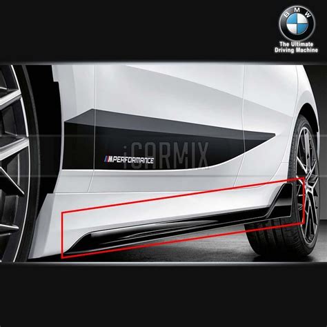 Genuine M Performance Retrofit Gloss Black Side Skirt Attachment For