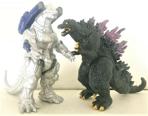 MECHAGODZILLA vs GODZILLA figure set lot mecha monster versus king of ...