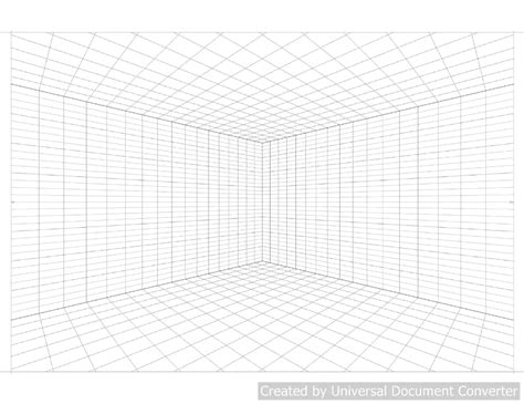 Pack Of Large Interior Room Grid Layout Point Perspective X